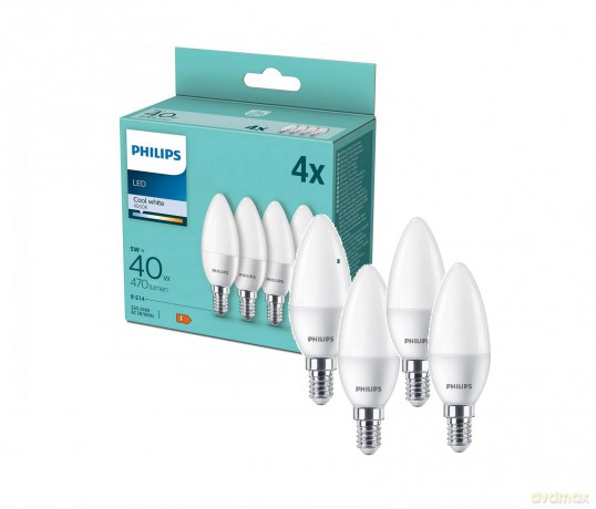 Dis Led Candela 40w E14 4000k Non D