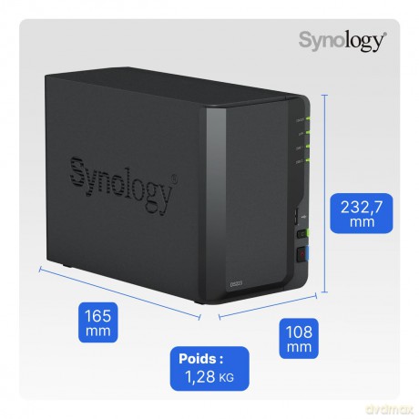 Synology Serwer NAS DS223 2x0HDD 2GB 4x1.7Ghz 1xGbE 3xUSB