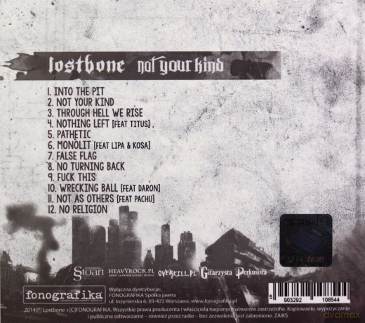 Lostbone: Not your kind [CD]