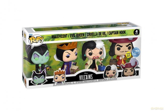 Disney Villains Pop! Movies Vinyl Figuren 4er-Pack