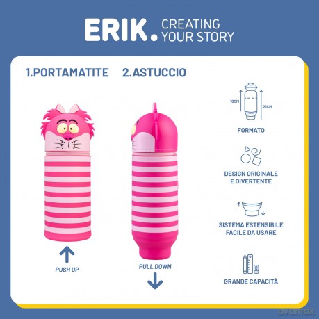 Disney: Erik - Alice Nel Paese Delle Meraviglie - Stregatto (Astuccio)