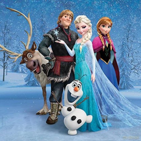 Disney: Frozen - Group (Stampa Su Tela 30x30 Cm)