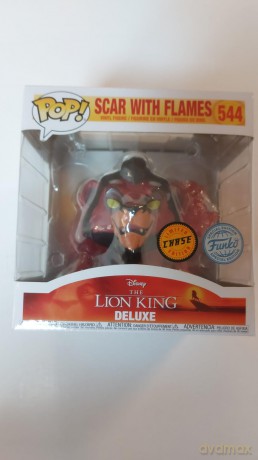 Disney: Funko Pop! Deluxe - The Lion King - Scar With Flames (Vinyl Figure 544)