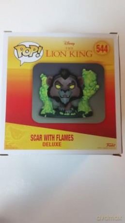 Disney: Funko Pop! Deluxe - The Lion King - Scar With Flames (Vinyl Figure 544)