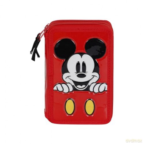 Disney: Karactermania - Mickey - Astuccio Matite Triplo Red