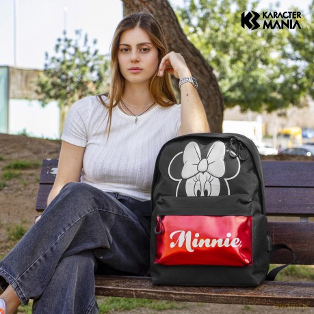 Disney: Karactermania - Minnie - Zaino Hs Silver Sparkle