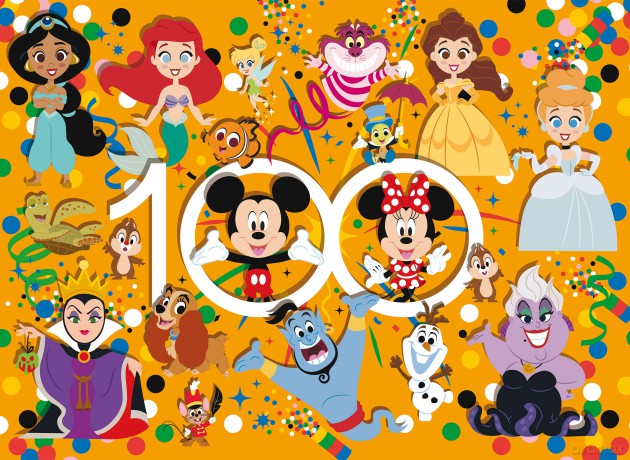 Disney: Lisciani - Puzzle Df Maxifloor 150 Disney 100 - Multicharacter