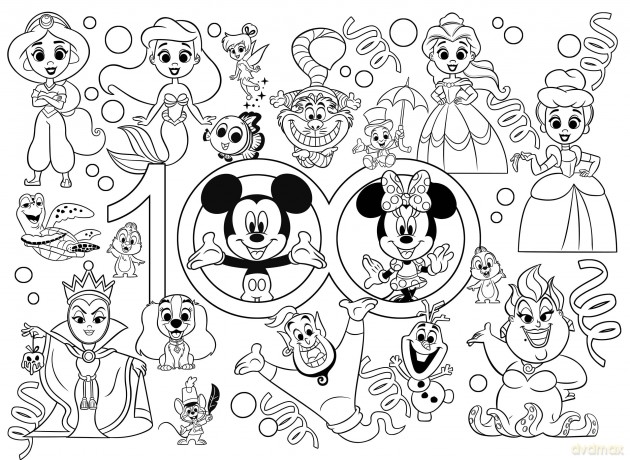 Disney: Lisciani - Puzzle Df Maxifloor 150 Disney 100 - Multicharacter