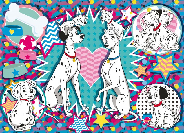 Disney: Lisciani - Puzzle Doubleface M-Plus 24 Carica Dei 101