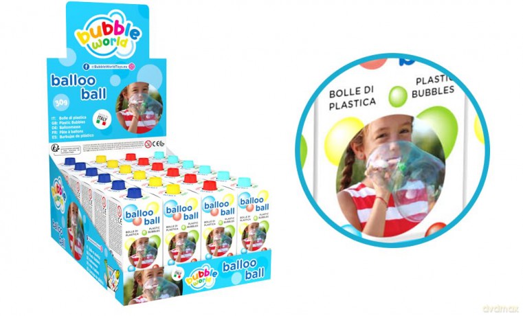 Display 24 Pz - Dulcop - Bolle Di Plastica - Balloo Ball 30 Gr