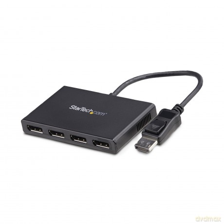 Displayport To Displayport Multi Monitor Splitter - 4-Port Mst Hub - Dp 1.2 To 4x Dp Mst Hub