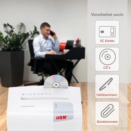 Distruggidoc Shredstar S10 Striscie