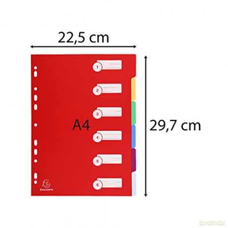 Divisori 6 Tasti A4 - Ppl Ass