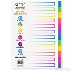 Divisori Cartoncino Colorato12tasti