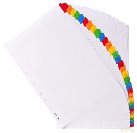 Divisori Numerici 1-31 A4 Bianco
