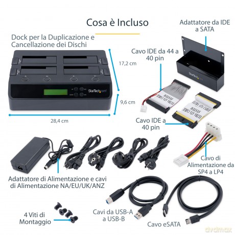 Dock Hdd 1:3 Esata Usb 3.0 X4