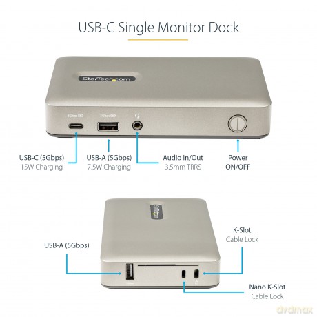 Dock Station Usb-C Dp 4k/Vga