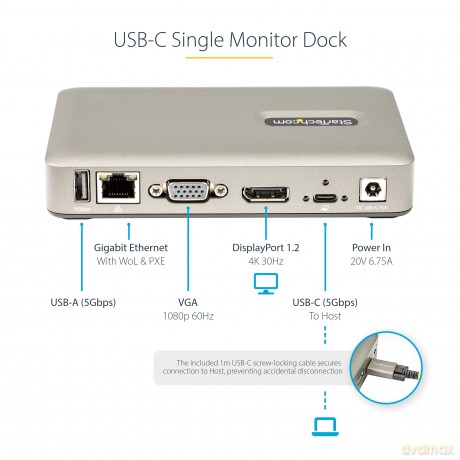 Dock Station Usb-C Dp 4k/Vga