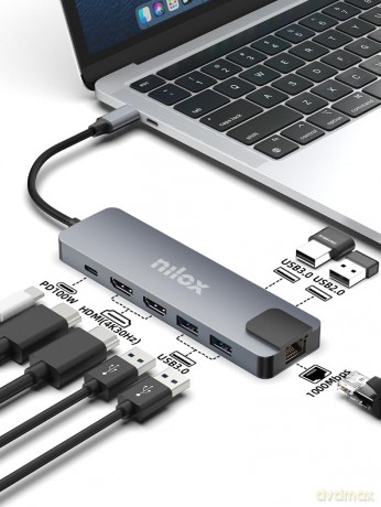 Dock Usb-C 8 In 1 Dual 4k