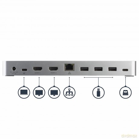 Dock Usb-C Per 2 Monitor Mst Pd 60w