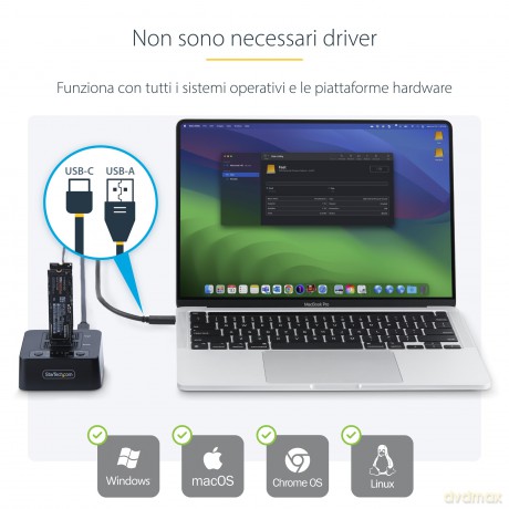 Dock/Duplicatore Per M.2 Nvme