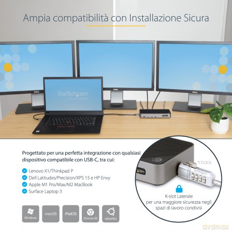 Docking Station Usb-C Hdmi/Dp