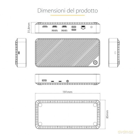 Docking Station Usb-C Hdmi/Dp