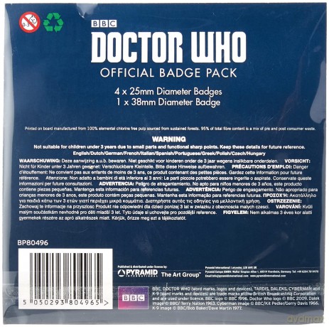 Doctor Who - Exterminate (Pin Badge Pack)