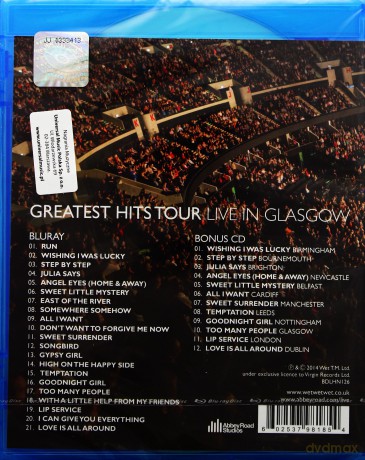 Wet Wet Wet: Greatest Hits Live In Glasgow [2Blu-Ray]