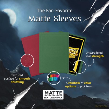 DRAGON SHIELD Bustine Standard Matte Forest Green 100pz