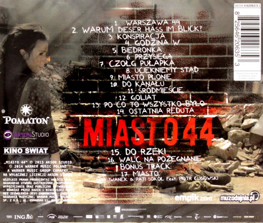 Powstanie Warszawskie - Miasto 44 soundtrack [CD]