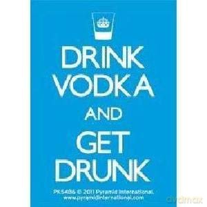 Drink Vodka And Get Drunk -Rubber Keychain- (Brelok Gomma)