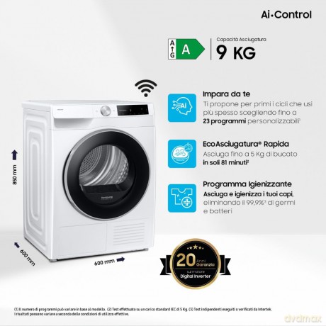 Dryer Ai Control 9kg A (A+++)