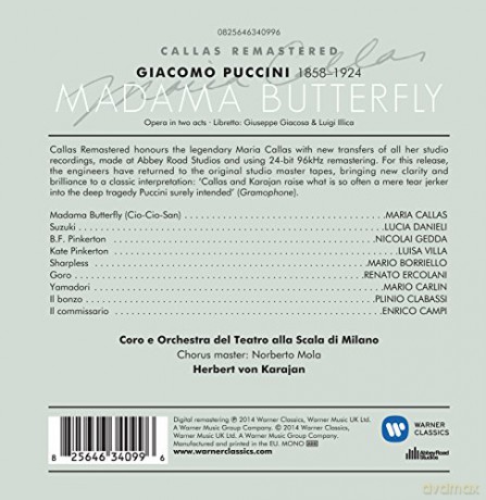 Maria Callas/Nicolai Gedda/Lucia Danielli/Chorus & Orchestra Of La Scala Milan/Herbert Von Karajan: Puccini: Madama Butterfly (1955) [2CD]