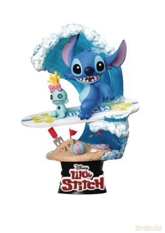 D-Stage Disney Diorama Surfujący Stitch Surf 15 cm