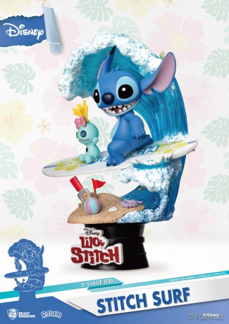 D-Stage Disney Diorama Surfujący Stitch Surf 15 cm