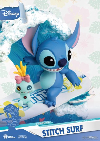 D-Stage Disney Diorama Surfujący Stitch Surf 15 cm