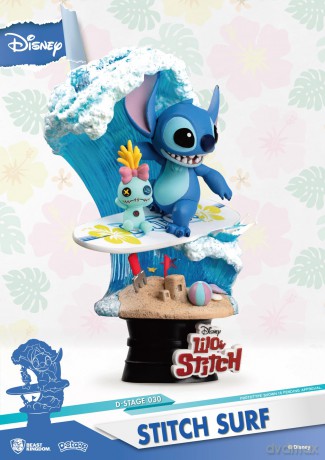 D-Stage Disney Diorama Surfujący Stitch Surf 15 cm