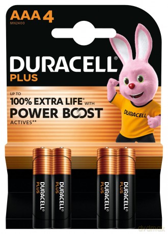 Duracell Batterie Plus -Aaa (Mn2400/Lr03) Boost K4