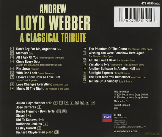 Various: Andrew Lloyd Webber-The Classical Tribut [CD]