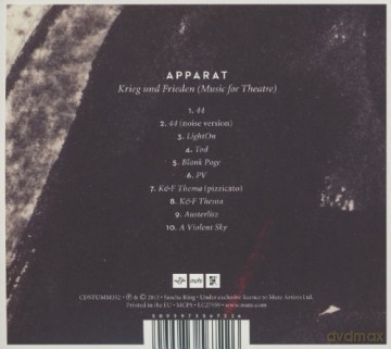 Apparat: Krieg Und Frieden [CD]