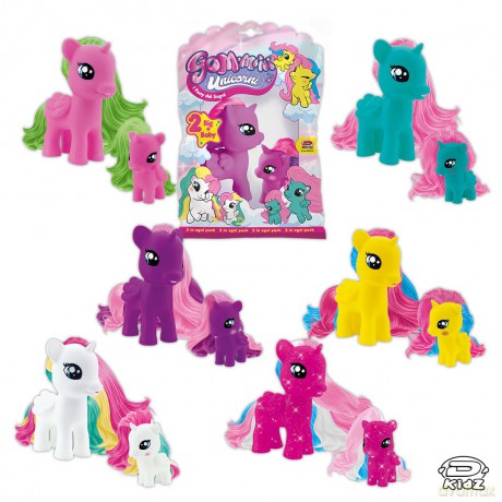 Dynit: Gom-Mini Unicorni Big + Baby (Assortimento)