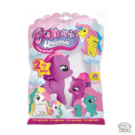 Dynit: Gom-Mini Unicorni Big + Baby (Assortimento)
