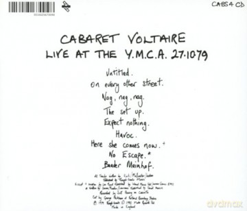 Cabaret Voltaire: Live At The Ymca [CD]
