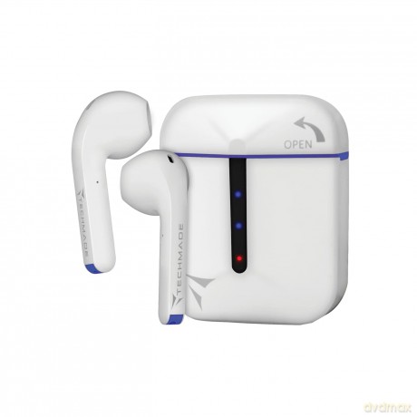 Earbuds Auricolari Bt Bianco/Blu