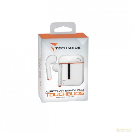 Earbuds Auricolari Bt Bianco/Blu