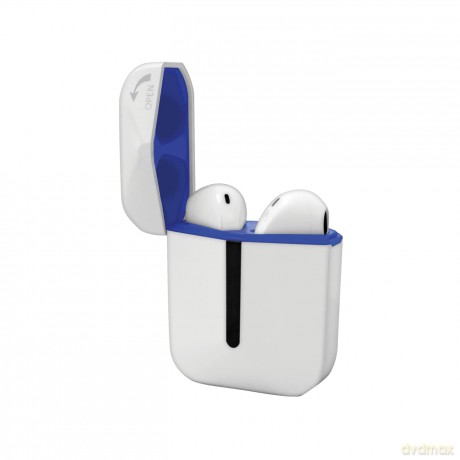 Earbuds Auricolari Bt Bianco/Blu