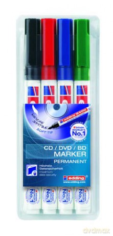 Edding 8400 Cd Marker,4er Set
