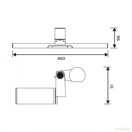 Edison Lamptavolo Nera 4 5w 3000-50