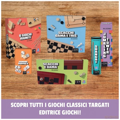 Editrice Giochi: 6 Giochi Riuniti In Legno